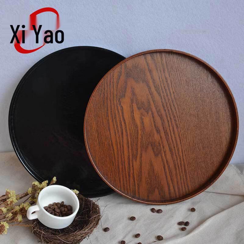 

Xiyao Commercial Wooden Round Serving Tray