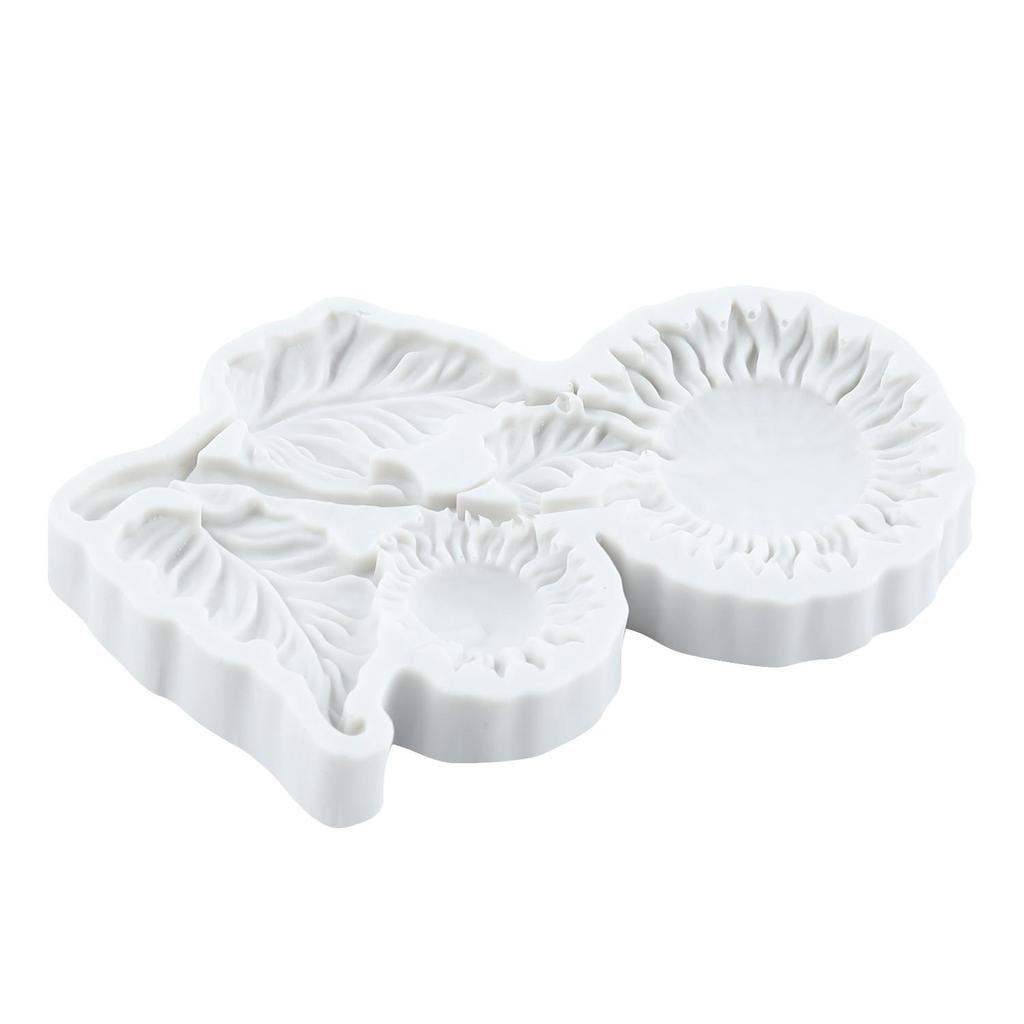 Silikonové formy na slunečnice Forma na fondán se slunečnicí Nástroje na zdobení dortů Topper na cupcake Čokoláda Cukroví Řemeslo Gumová pasta Polymerová hlína