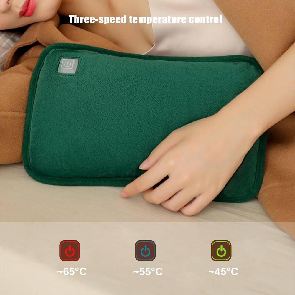 USB Charging Hand Warmer 3 Heat Levels Heat Explosion-Proof Warm Bag Electric Heated Hand Warmer Pouch for Winter Activities