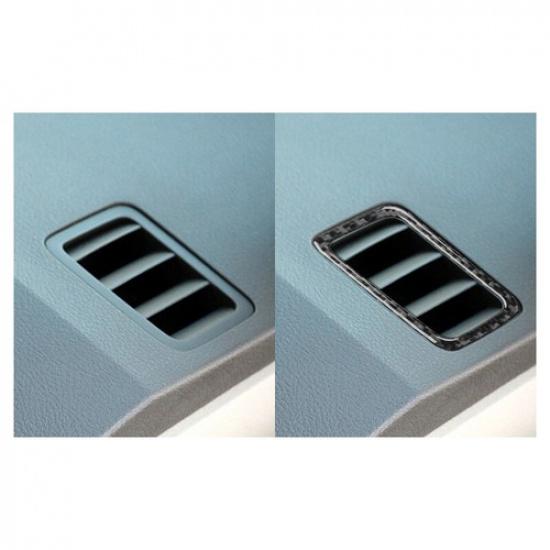 2Pcs Carbon Fiber Dashboard Air Vent Outlet Cover Trim For Toyota Corolla 06-12