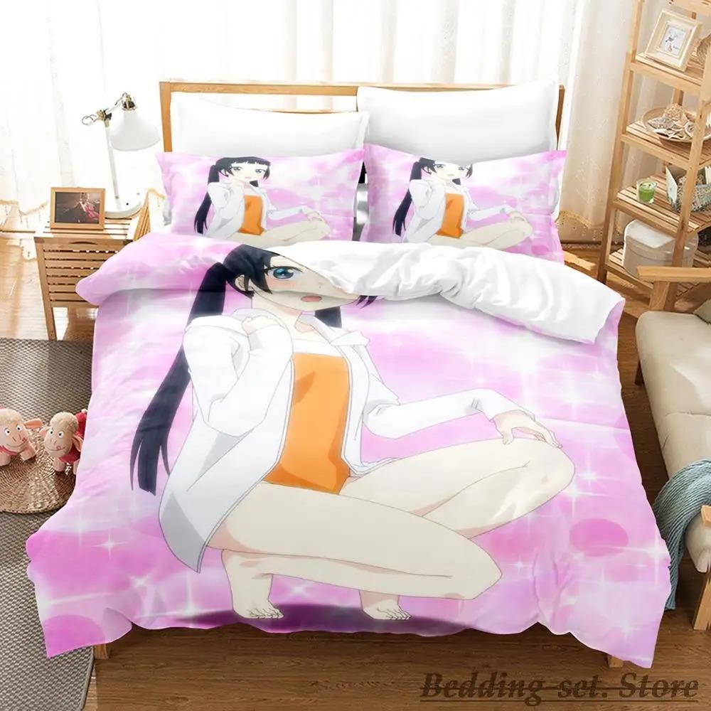 Comfortable Anime Print Bedding Set With Duvet Cover And Pillowcases Single Twin Full Queen King Sizes For All Ages