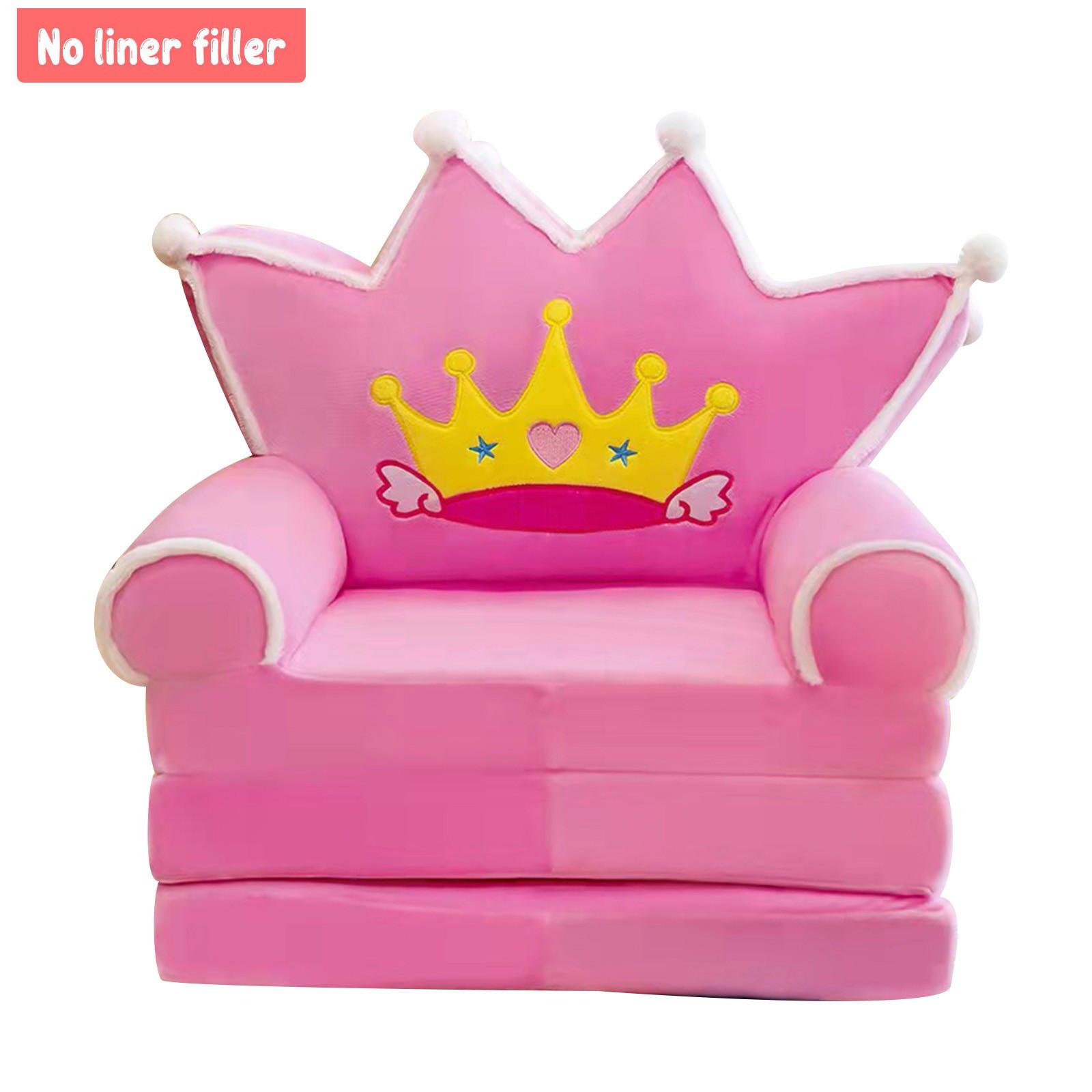 

Плюшевый складной детский чехол для дивана 2 в 1, складной детский диван, милый мультяшный ленивый диван, наволочка без наполнителя F