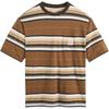 Levis Comfortable Versatile Striped Classic Crew Neck Loose Short Sleeve T-Shirt Men Tops A5850-0019