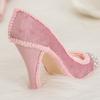 Elegant High Heel Shoe Ring Holder Jewel Display Stand Rack Resin Home Decor