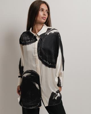 Blouse Long Modalinda 8857 42 Milk-black
