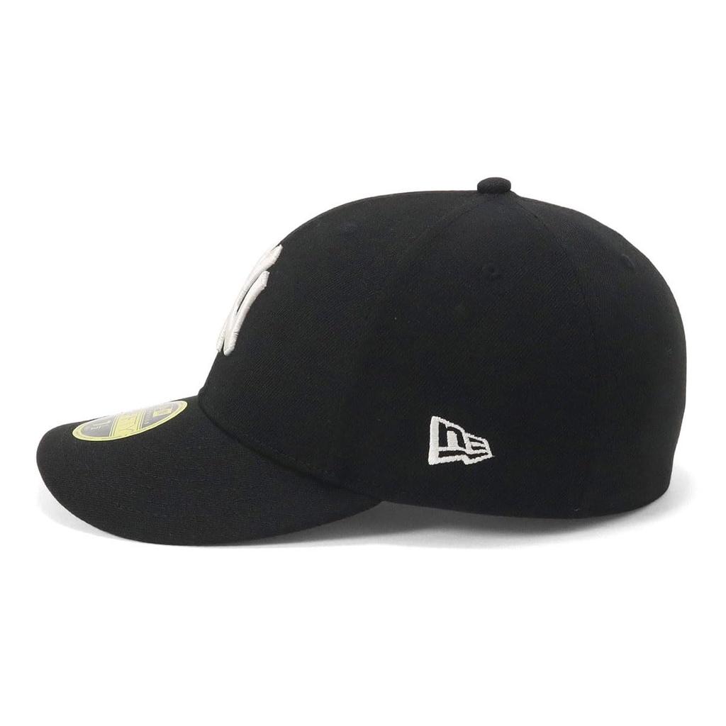 New Era LP 59FIFTY Cap MLB New York Yankees NY Black 1 Black Side Patch Under Exclusive To and Low Perfect for Spring and Summer Popular Size Stickers