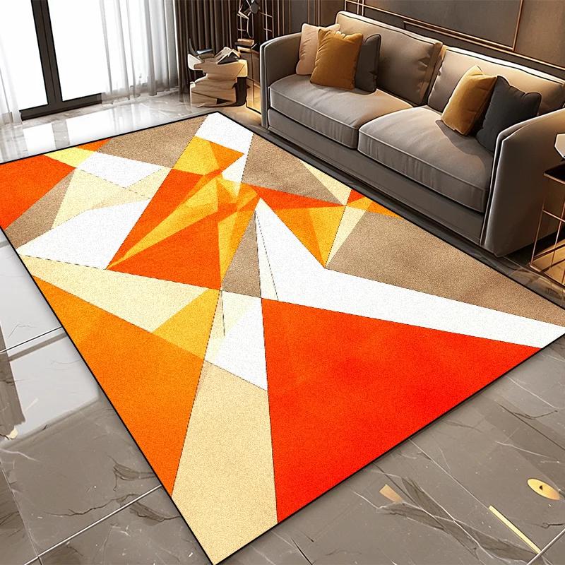 Modern Geometrisch Abstrakt Weicher Wohnzimmerteppich Schlafzimmerdekoration Leicht zu Reinigende Teppiche 140x200 Freizeitbereich Teetisch Fußmatten