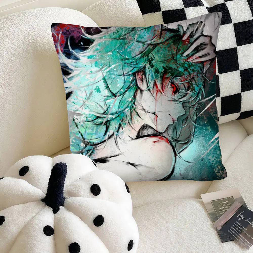 Colorful Ink Wash Anime Tokyo Ghoul Pillow Case Square Pillow Bedroom Sofa Leisure Comfort Cushion Car Home Decoration