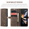 CaseMe Luxury Crazy Horse Design Kickstand Flip Leather Wallet Cover for Samsung for Galaxy Z Fold 4 Business Style Mobile Phone
