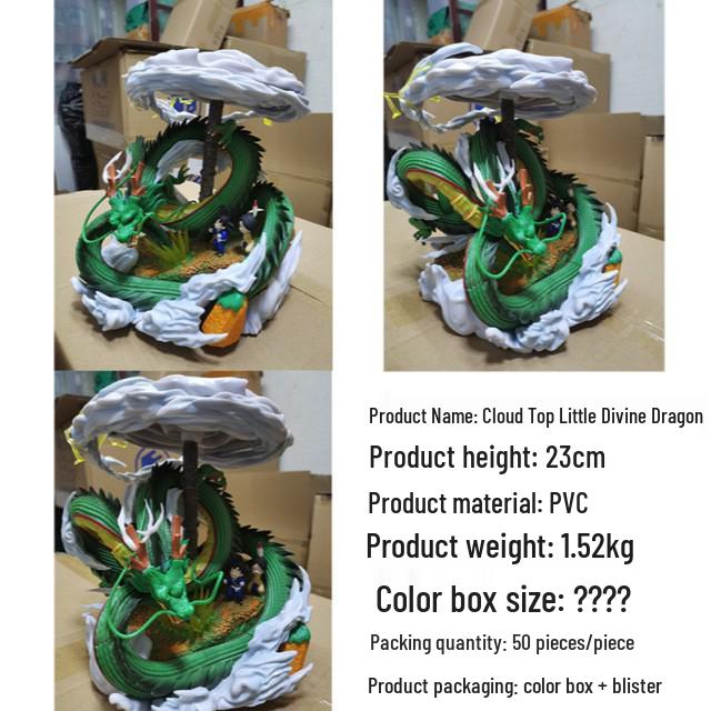 Dragon Ball MX: Shenron & Kid Goku with Karin Tower Figure Model Ornament Statue.