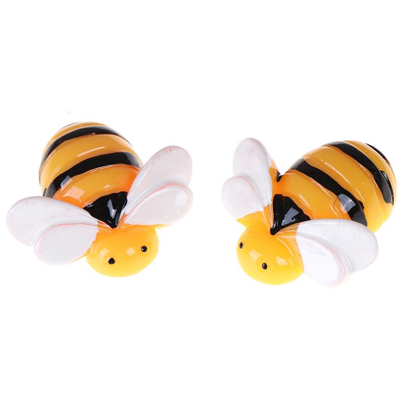 10Pcs Flat Back Resin Cabochon Bee Diy Flatback Scrapbooking Embellishment Craft