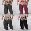Pantalon de jogging athlétique Youngla pour homme en tissu de coton respirant avec cordon de serrage pour un usage décontracté