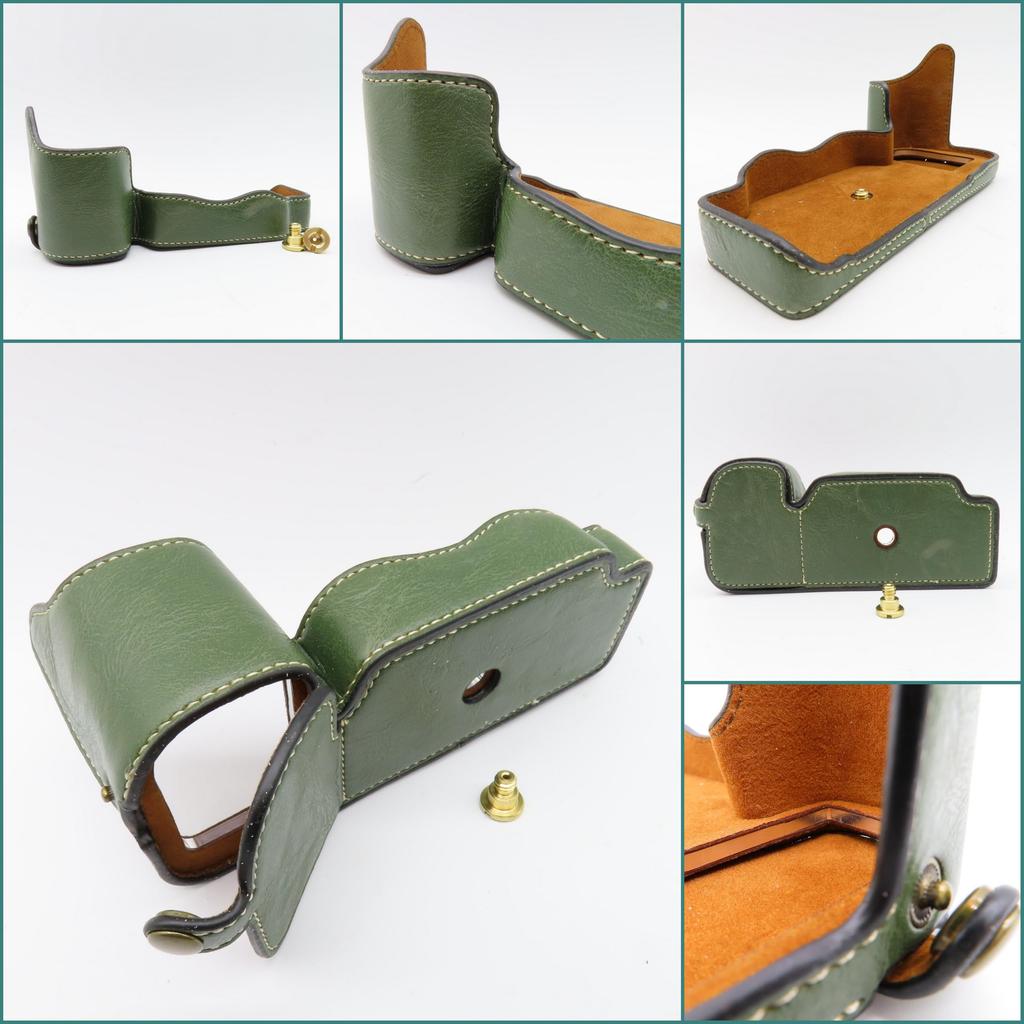 Synthetic Leather Case for Nikon Bottom Opening Protective Jacket Cover D850, (Green)