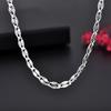 Fine   Copper Flat Chains Necklaces for Men Women Wedding Party Jewelry Christmas Gifts 45-75cm