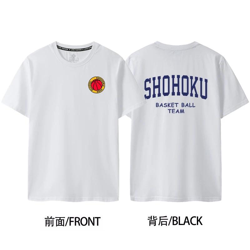 Slam Dunk Master Sakuragi Flower Path SHOHOKU Team Jersey Short Sleeved Men's&women's Pure Cotton Basketball T-shirt 71105