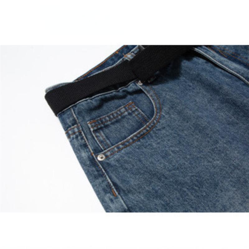 Y2K Wide Leg Trousers Vintage Jeans Women  American Streetwear Casual Washed Pants Korean Fashion Oversize Summer Denim Shorts