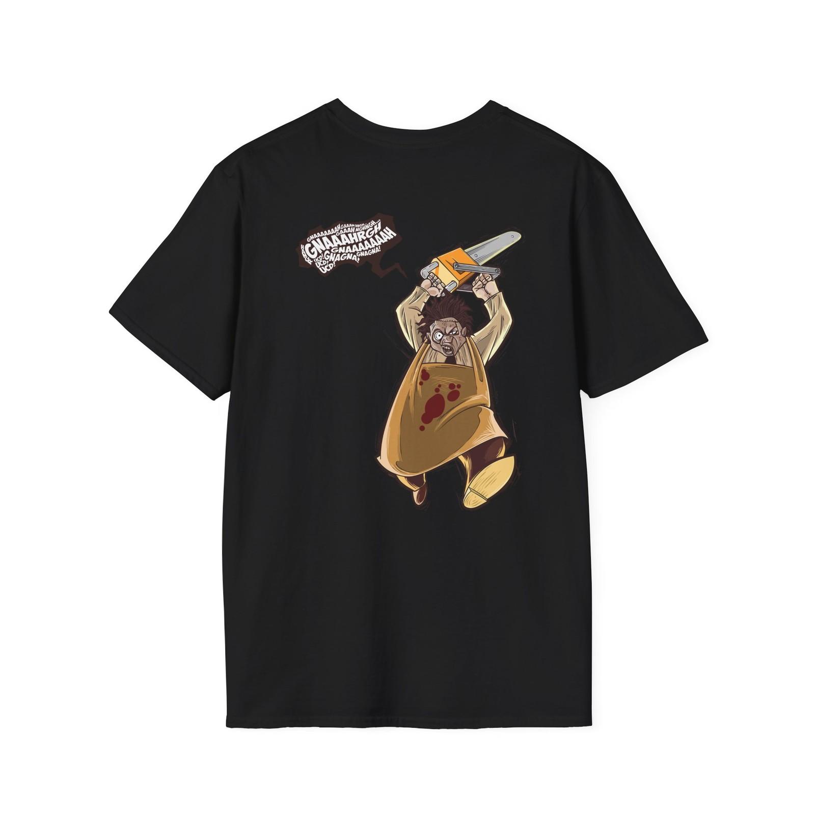 Cool Graphic Tee with Chainsaw Design, Funny Horror Shirt, Gift for Fans, [...] S разноцветный