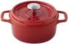 Invicta INVICTA Cast Iron Enamel Pot 20cm IH Compatible Round Casserole Made In France Ruby Red PUV402200