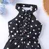 Kids Clothes Summer Fashion Sleeveless Halter Neck Short Jumpsuit for Girls Romper