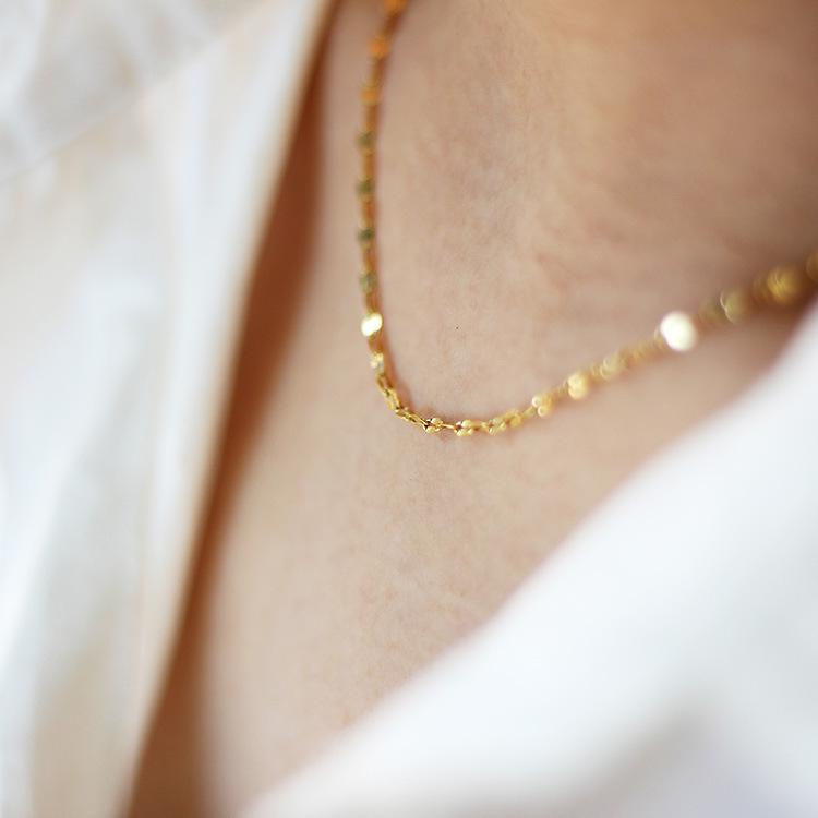 18K Gold Stainless Steel Clavicle Necklace - Sexy Ins Style