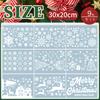 RENEWREVITAL Christmas Decoration Window Winter Static No Christmas Decorations for DIY Christmas and Reindeer of Stickers, Stickers, Adhesive, Glass,