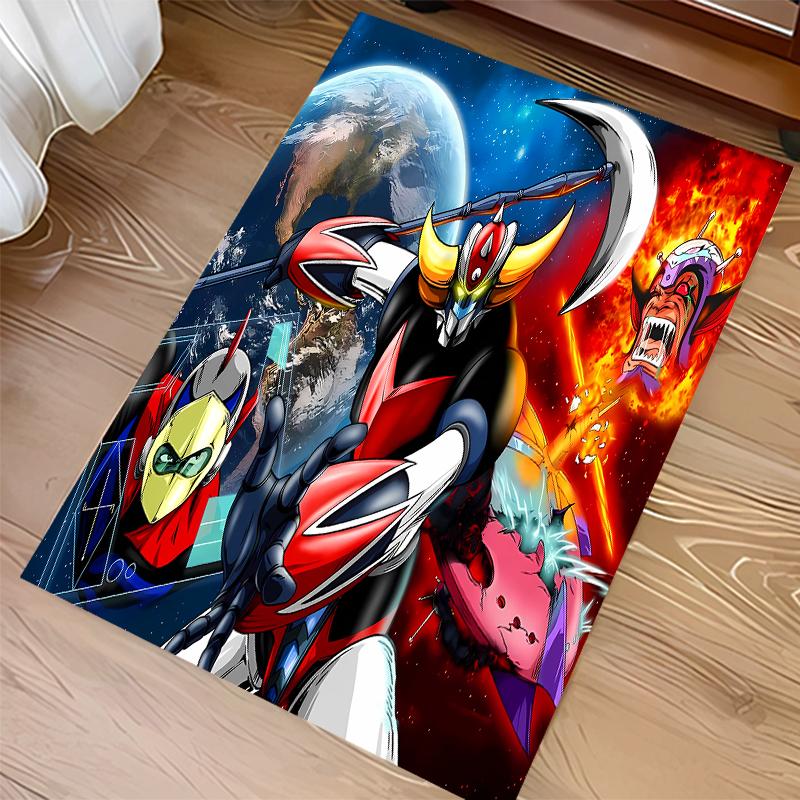 1pc UFO Robo Grendizer1 Print Area Rug - Soft, Washable Non-Slip Indoor Mat for Office Chairs, Living Room, Home Office Decorative Rug