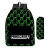 ROBLOX Backpack Elementary and Secondary School Bag Children's Backpack Anime Cartoon Backpack Lunch Bag Pencil Case