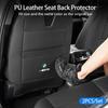 -2PCS Car Seat Back Protector For BMW 5 Series G60 2024 2025 PU Leather Anti-Kick Mats Anti Dirty Pad With Storage Accessories