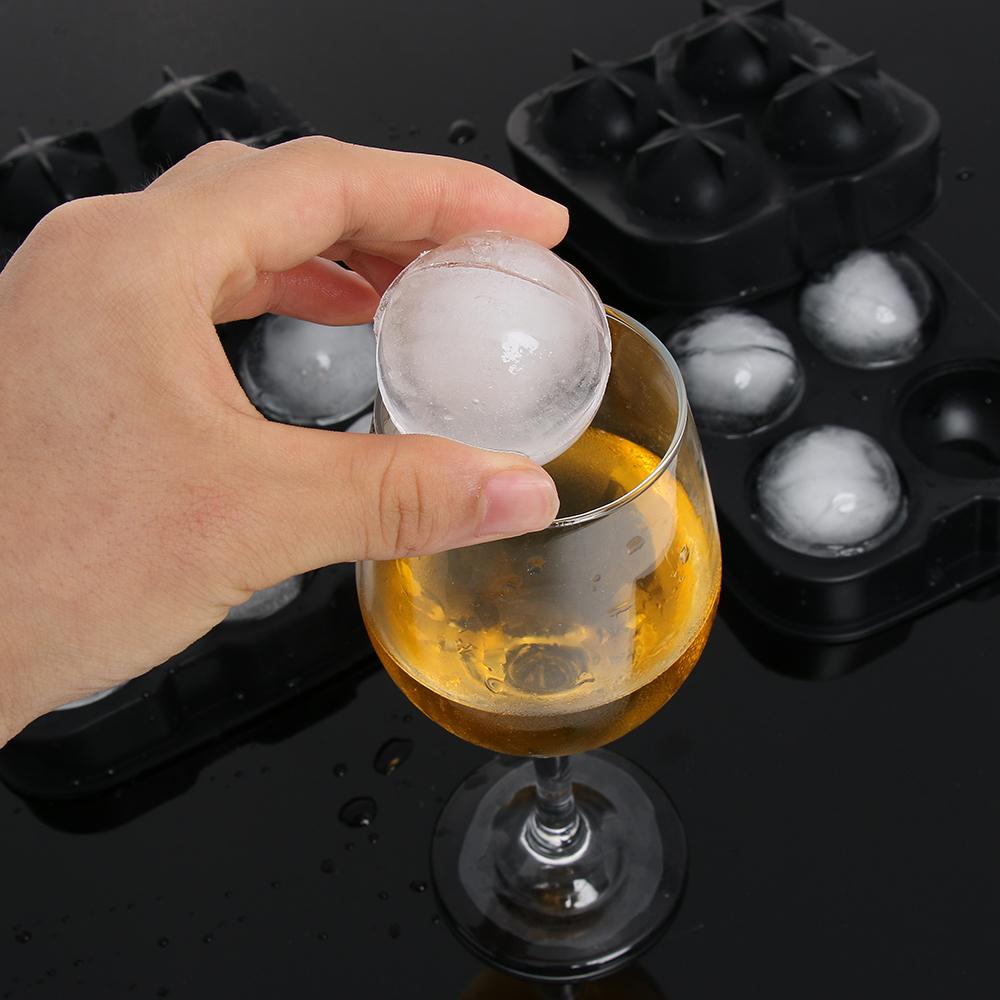 Grids Chocolate Ice Cream Whisky Ice Hockey Mold Ice Ball Cube Tray Party Bar Supply Silicone Mould