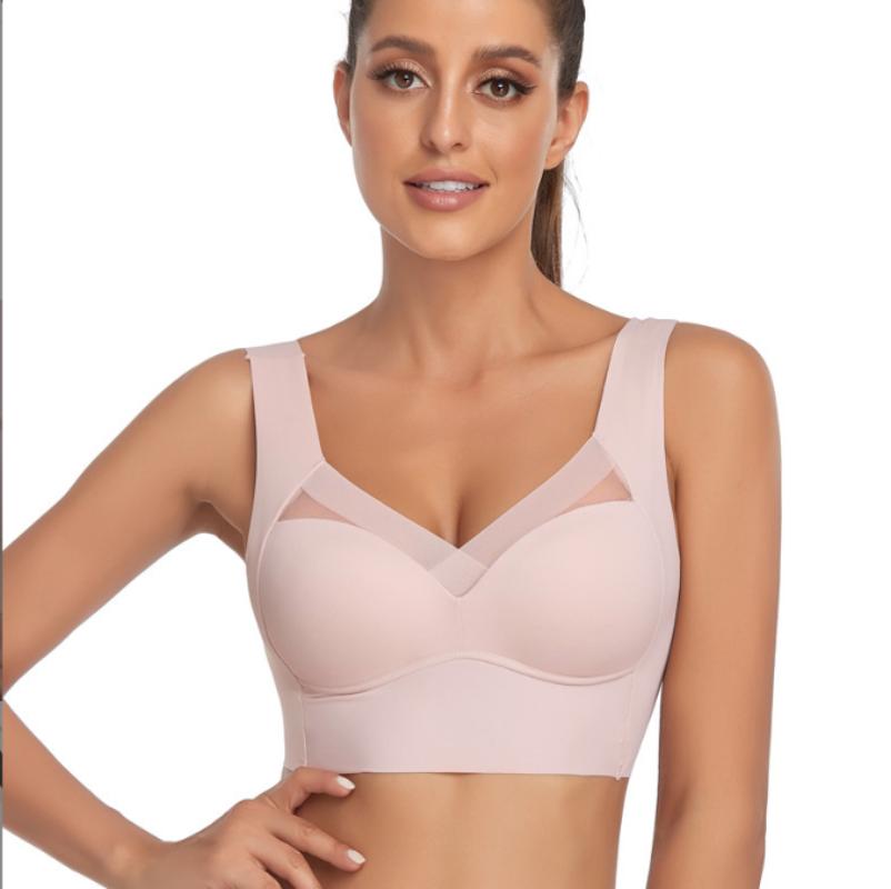 Seamless Women's Bras Large Size Supports Comfortable No Steel Ring Underwears Yoga Fitness Sleep Vest Bralette Sports Bralette
