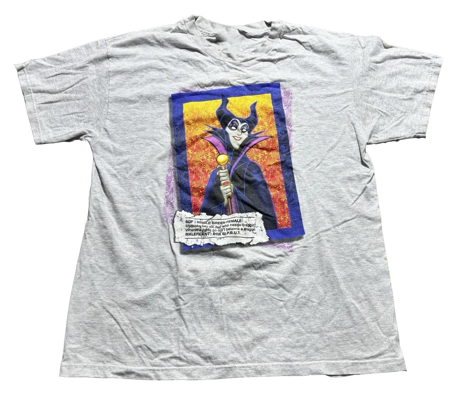 Футболка с Малефисентой из «Злодеев Диснея» 90-е Размеры S-5XL Перепечатка 3XL
