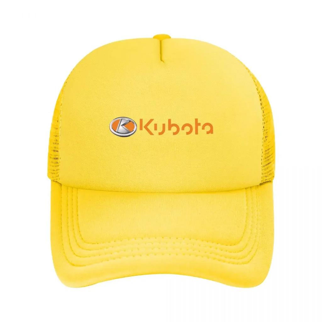 Kubota Orange Emblem Mesh Baseballkappen Snapback Mode Baseballmützen Atmungsaktiv Lässig Kappe Outdoor Für Unisex und Damen