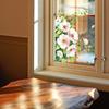 Watercolor Rose Outdoor Balcony Glass Window Static Cling Sticker Home Decor