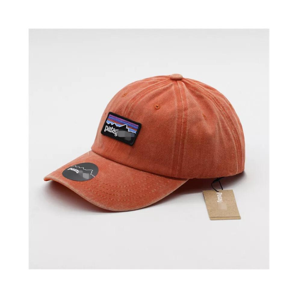 (Orange) 2024 Gewaschene Patagonia Baseballkappe, lässig, Sonnenschutz, hohe Qualität