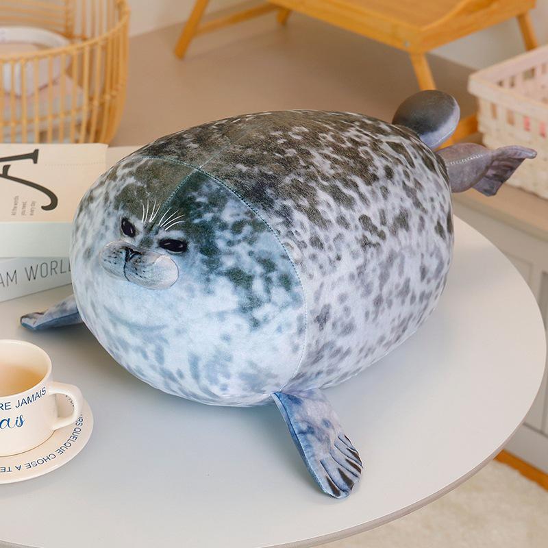 Soft Osaka Mother and Baby Sea Lion Plush Toy - Marine Animal Pillow Doll