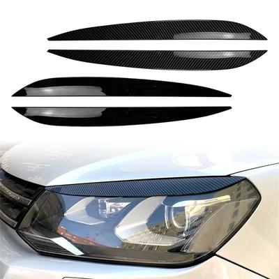 For Volkswagen VW Touareg 2010-2018 Car Front Headlight Eyelid Trim Cover ABS Plastic