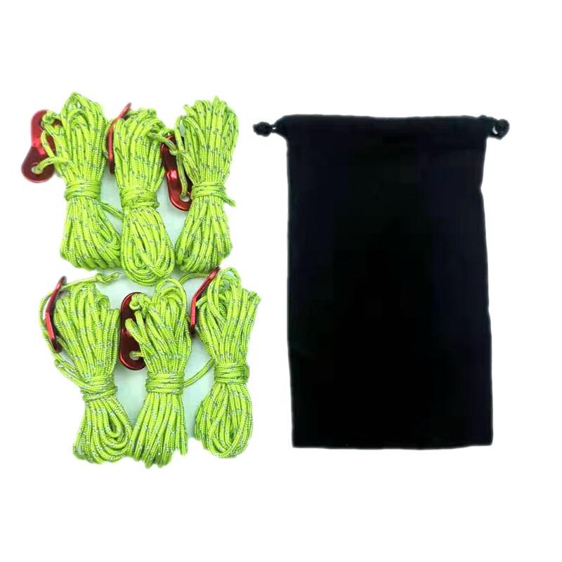 Camping Reflective Guy Ropes with Aluminum Adjusters