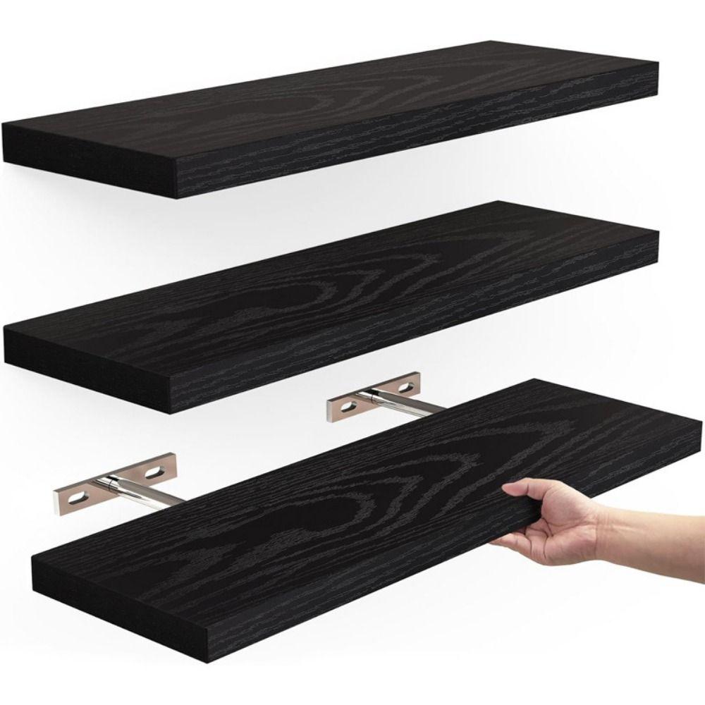 Invisible Brackets Floating Shelves Durable Display Stands Plant Rack  Sundries Storage