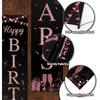 Happy 40th Birthday Door Banner Porch Sign Rose Gold, Cheers to 40 Years Birthday Party Decorations Supplies for Women