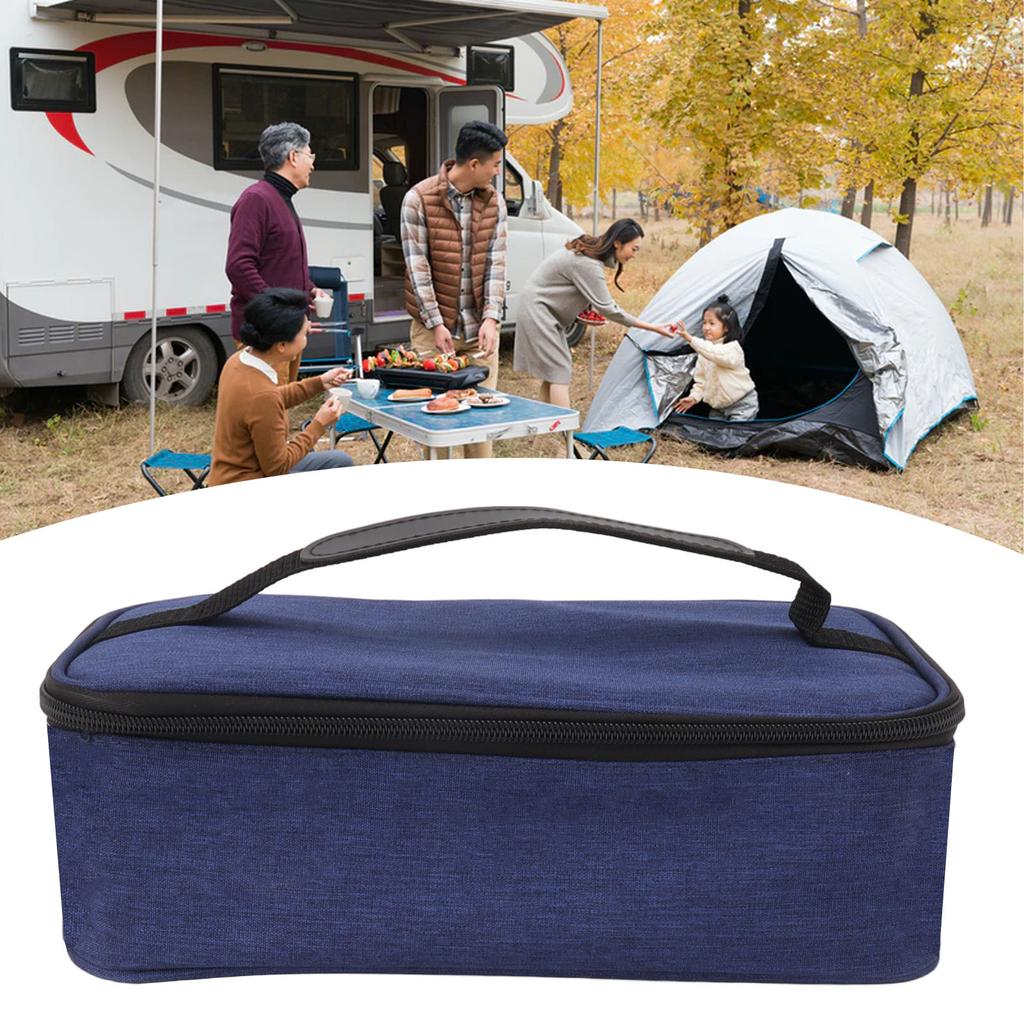 Borsa Termica Pranzo 3,2L Grande Capacità Anti-perdite Tessuto Oxford Manico Portatile Borsa Termica Pranzo per Gite Scolastiche