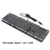 104 Keys Retro Style Electroplated Keyboard Gaming Mechanical Keyboard with Lighting Effect