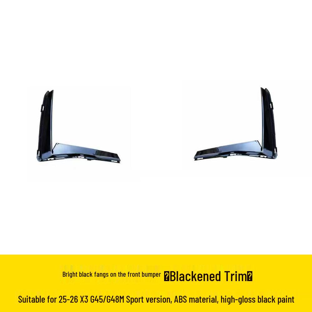 BMW X3 G45/G48 High-Quality Gloss Black Upgrade Kit: MP Front Lip, Fang Grille, Horn, Mirror Covers