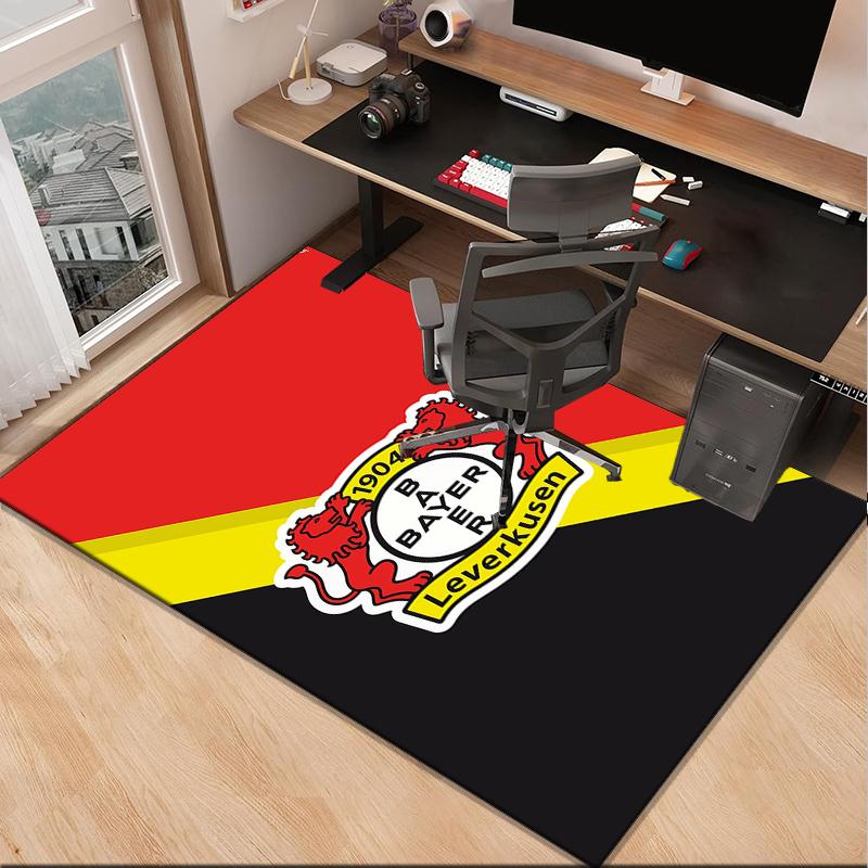 Fußballverein Wappen Löwe Büro Teppich Stuhlmatte, Spielteppich, Geeignet für Eingangsbereich, Schlafzimmer, Wohnzimmer, Schreibtisch, Weihnachtsgeschenk