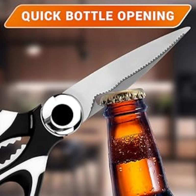 Foarfece de bucătărie multifuncțională cu capac - Foarfece de bucătărie pentru alimente Foarfece de rezistență Foarfece de pasăre pentru carne de pește