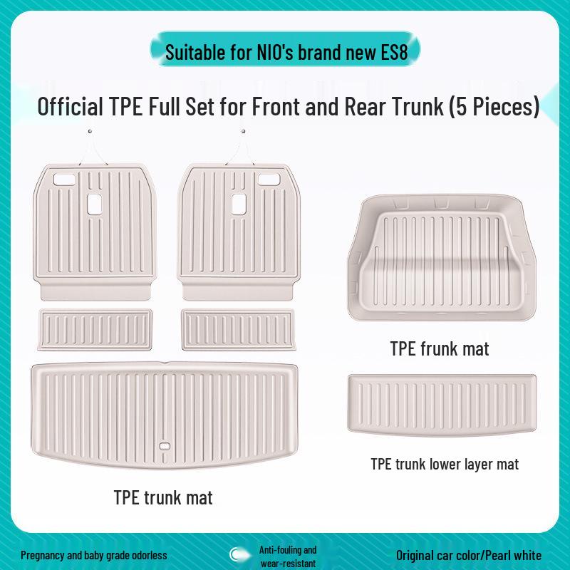 NIO ES8: TPE Trunk Mat - Waterproof, Dirt-Proof, Decorative Upgrade for 26 Models