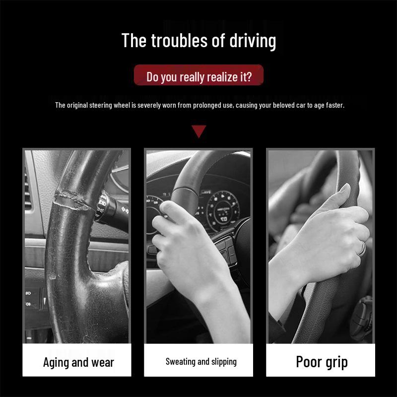 Toyota Steering Wheel Cover: Compatible with Corolla, Levin, Camry, RAV4, Feng Lan, and More - Universal for All Seasons
