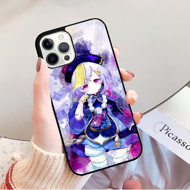 Genshin Impact Qiqi Phone Case For iPhone 17 Air 16 15 14 13 12 Pro Max Plus Max Cover Shell coque
