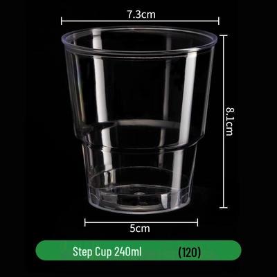 JINGRX 240ML Einweg-Klarplastikbecher