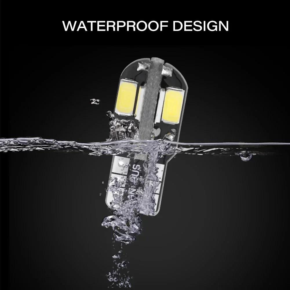 T10 W5W Led Canbus No Error Car Interior Side Light 5W5 12V 5W Auto License Plate Lamp Bulb Dome Read Light White Blue Red Amber