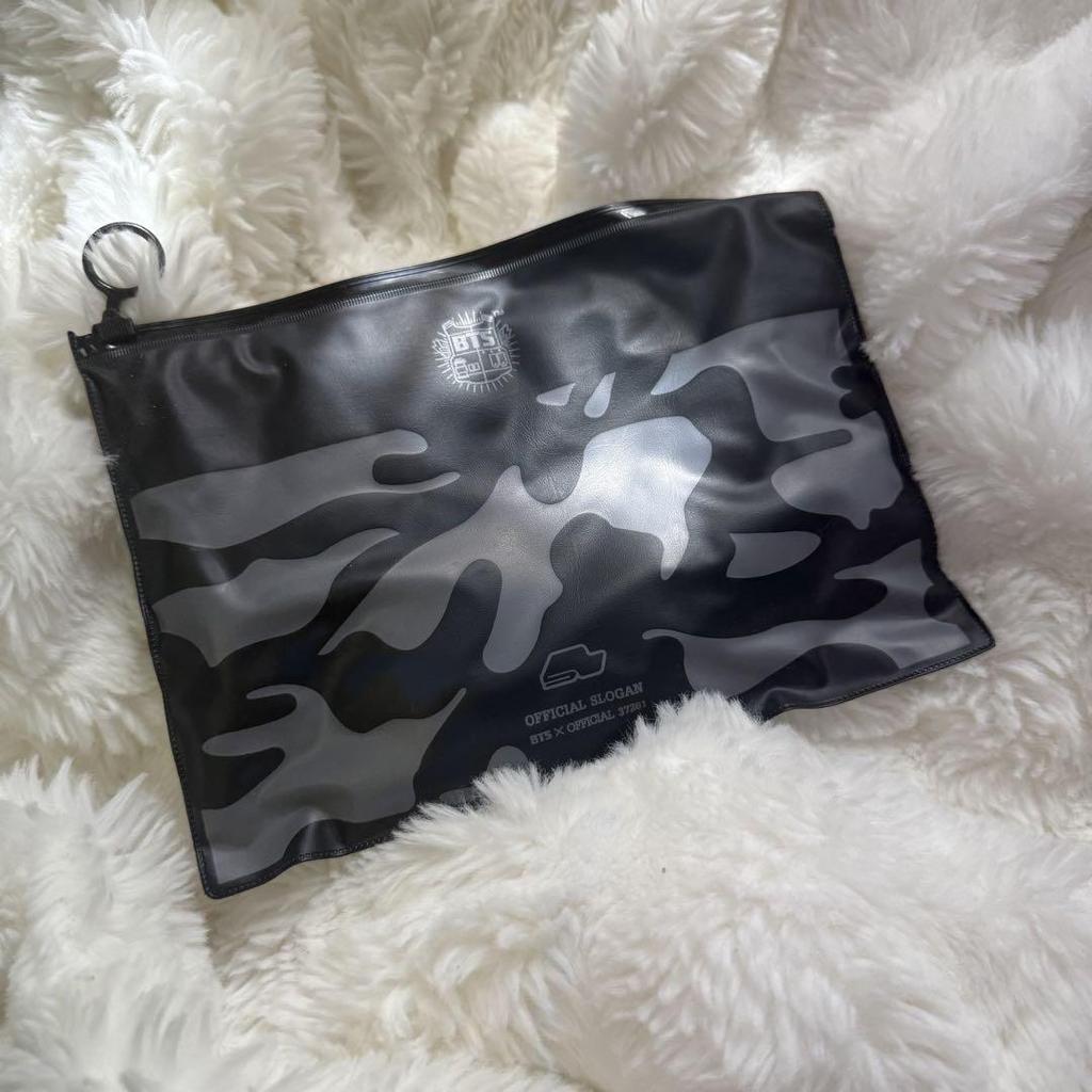 [GEBRAUCHT] BTS Bangtan Amibomb ver.2 Schwarzes Stoff-Slogan (mit zwei Beuteln)